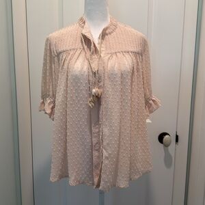 NWT Bishop + Young Sienna Blouse Size L